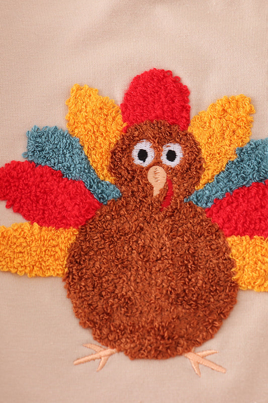 Beige Turkey Sweatshirt Bubble
