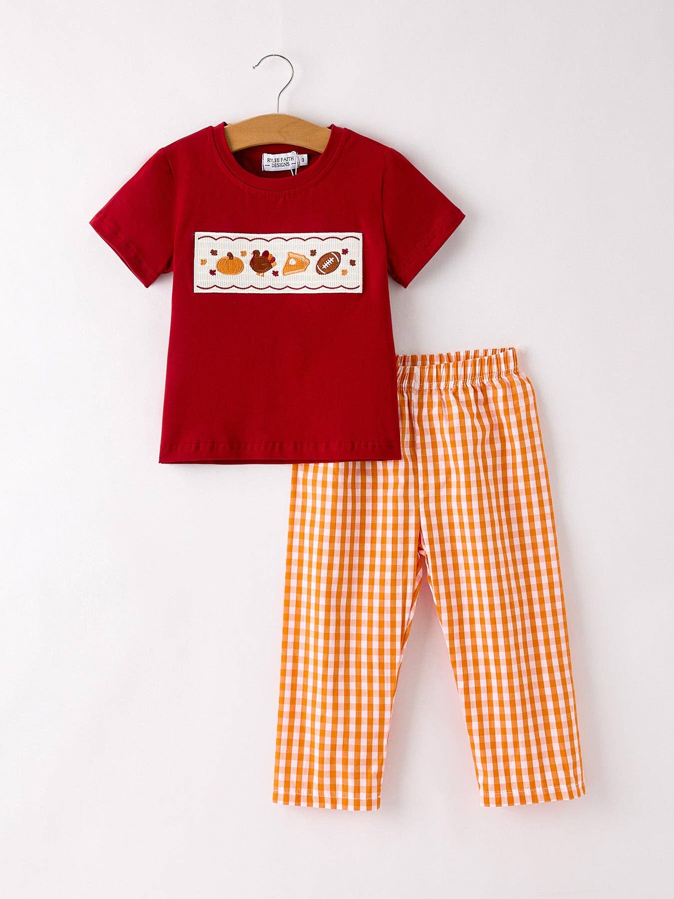 Turkeys + Touchdowns Boys Pant Set