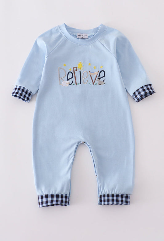 Blue Believe Romper