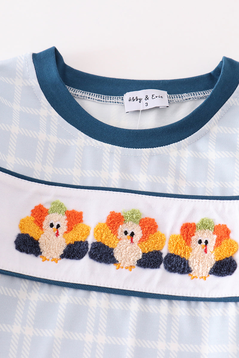 Blue Turkey Pants Set