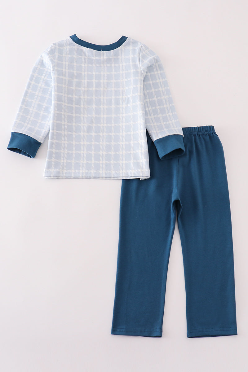Blue Turkey Pants Set